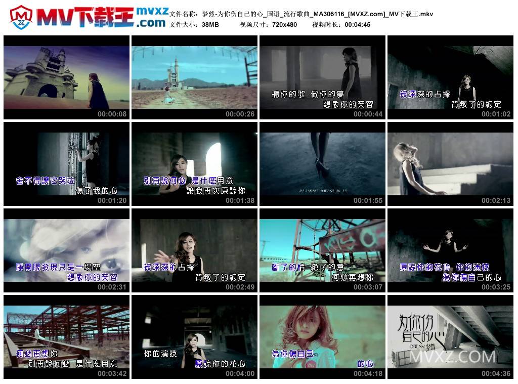 梦然-为你伤自己的心_国语_流行歌曲_MA306116